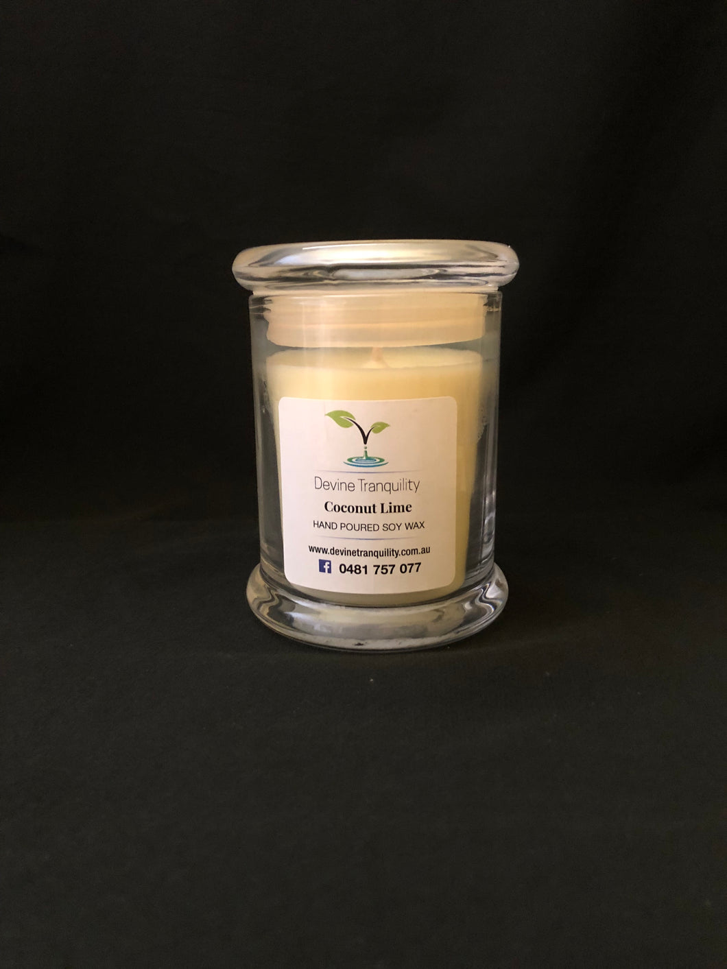 Coconut Lime /medium candle/ soy/ wax