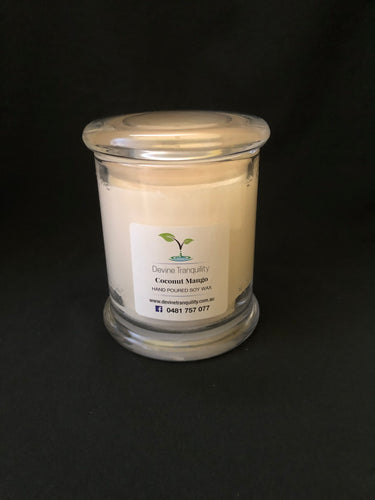 Coconut Mango/soy/wax/medium candle