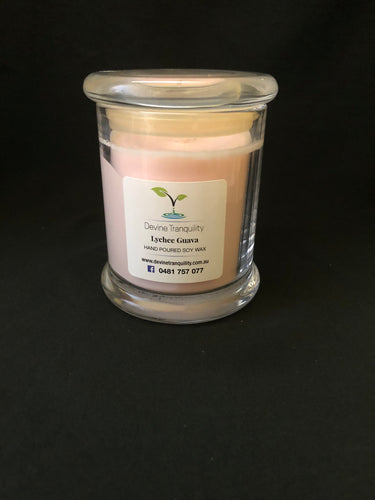 Lychee & Guava/soy/wax/large/candle