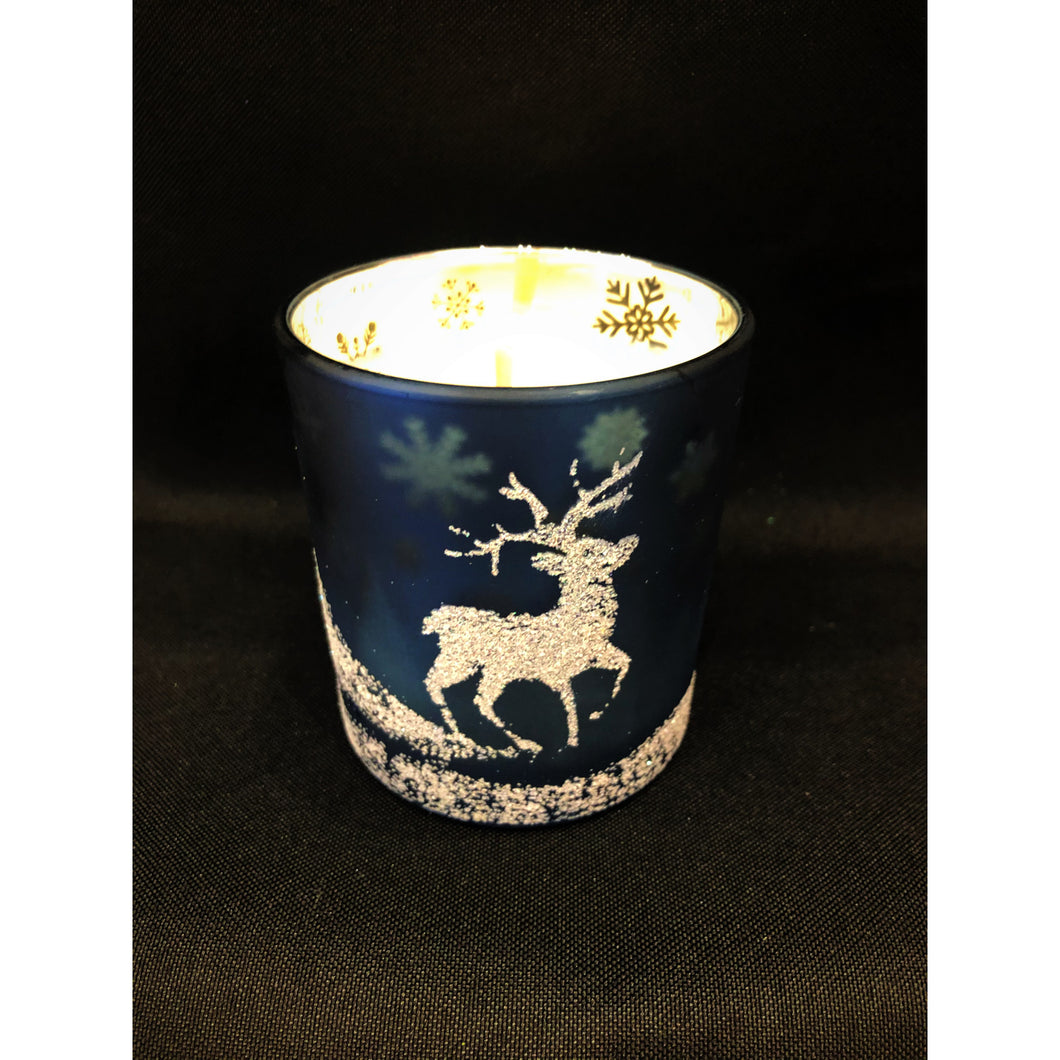 Reindeer Christmas candle jars medium